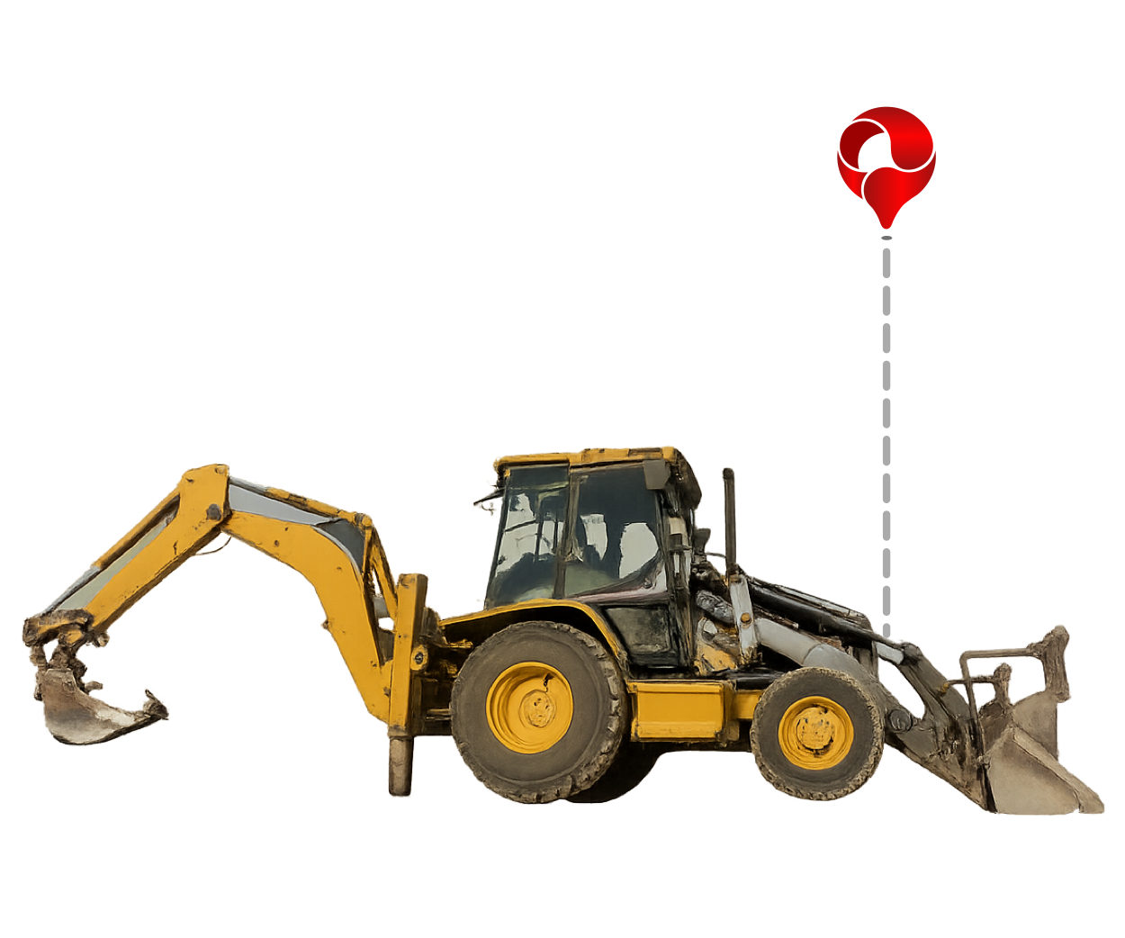 Tractor con sistema de rastreo GPS